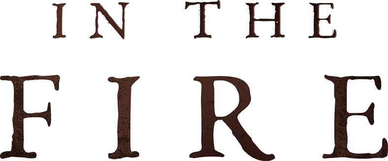 In the fire logo