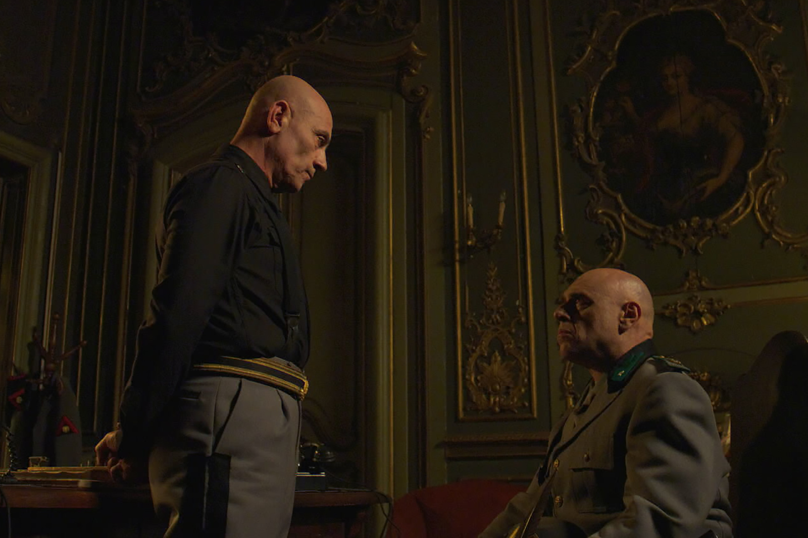 Gustavo Rol con Benito Mussolini